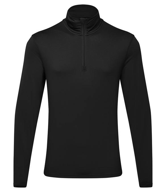 TriDri? recycled long sleeve brushed back ? zip top
