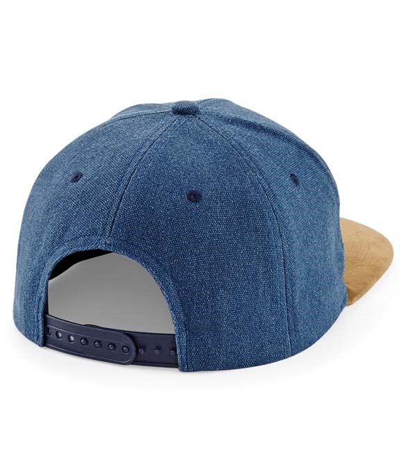 Beechfield Suede Peak Snapback Cap