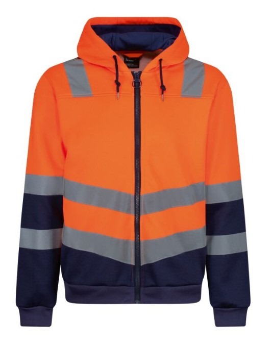 Pro Hi Vis Full Zip Hoodie