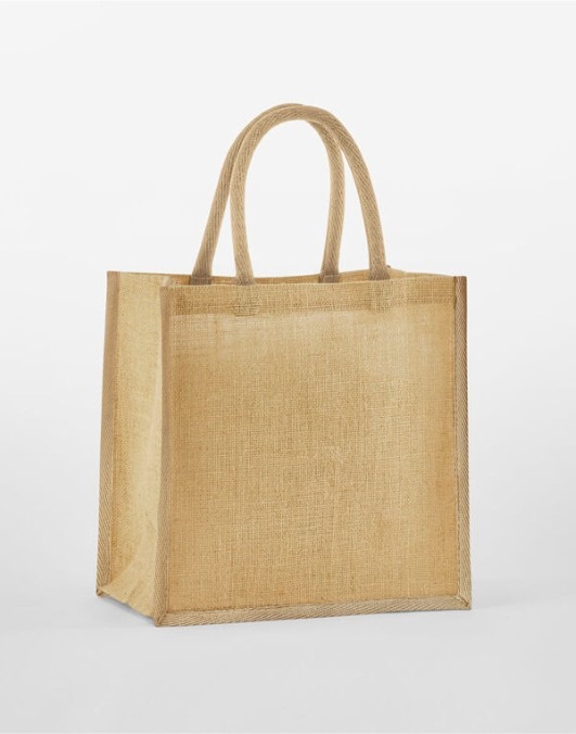 Natural Starched Jute Mini Gift Bag