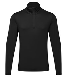 TriDri? recycled long sleeve brushed back ? zip top