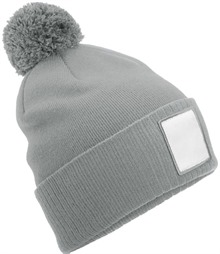 Beechfield Applique Patch Pom Beanie