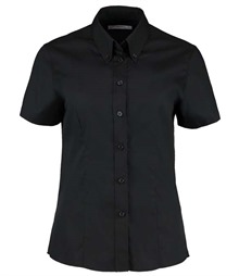 Kustom Kit Ladies Premium Short Sleeve Tailored Oxford Shirt
