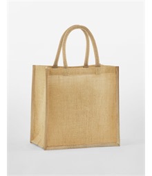 Natural Starched Jute Mini Gift Bag