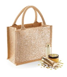 Shimmer Jute Mini Gift Bag