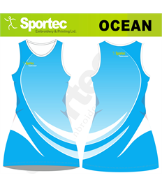 Sublimation Netball Dress (Ocean)