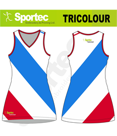 Sublimation Netball Dress (Tricolour)