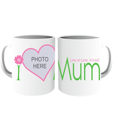 Mother's Day Ceramic Mug (Flower Heart Frame)